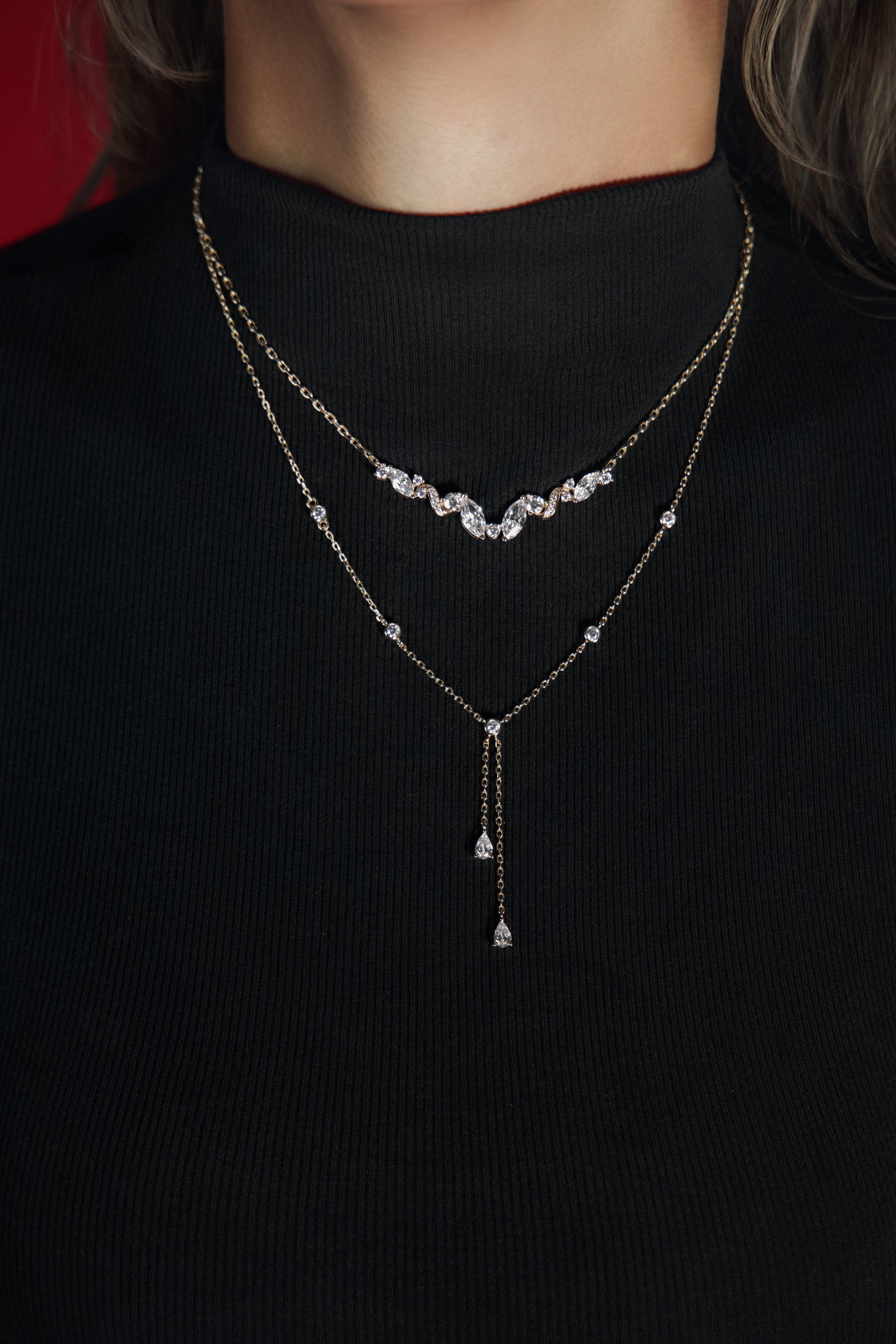 Draped in Gold Layered Necklace